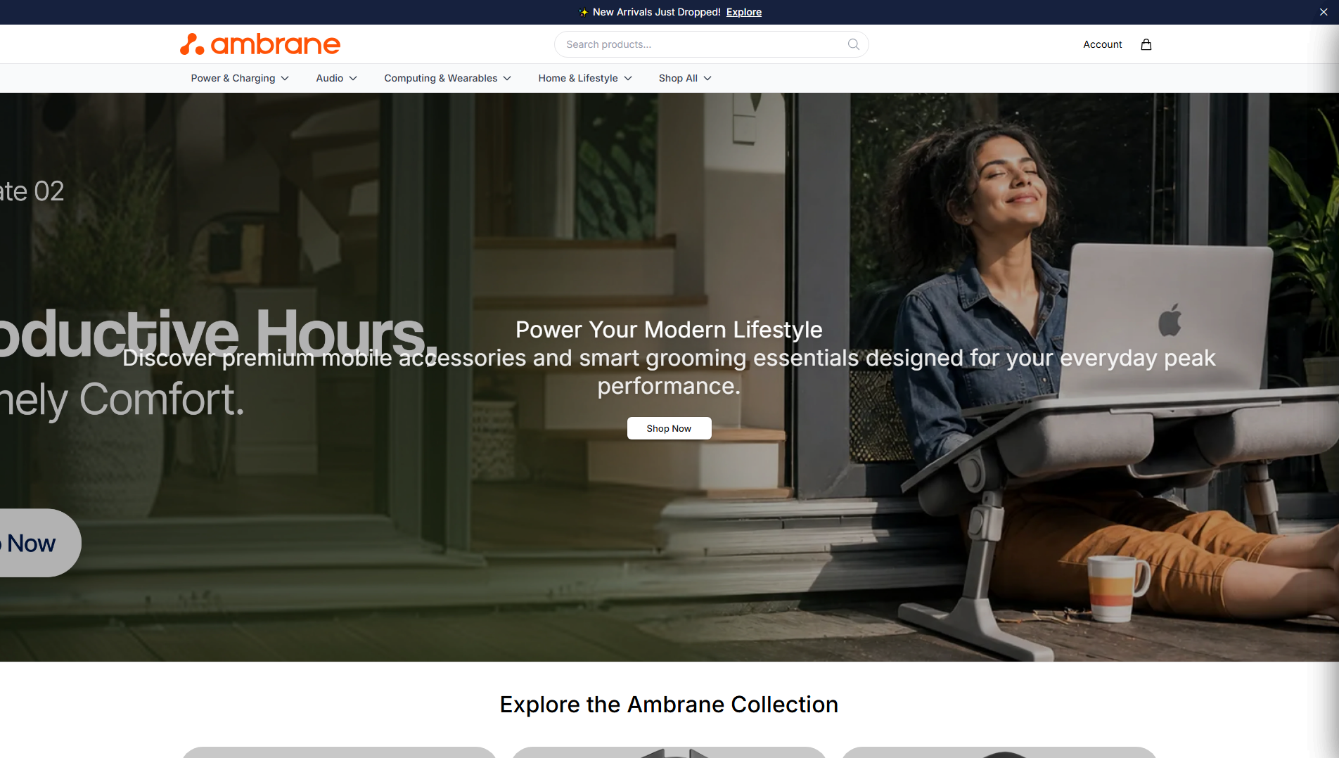 Stored capture of ambranetech.shop