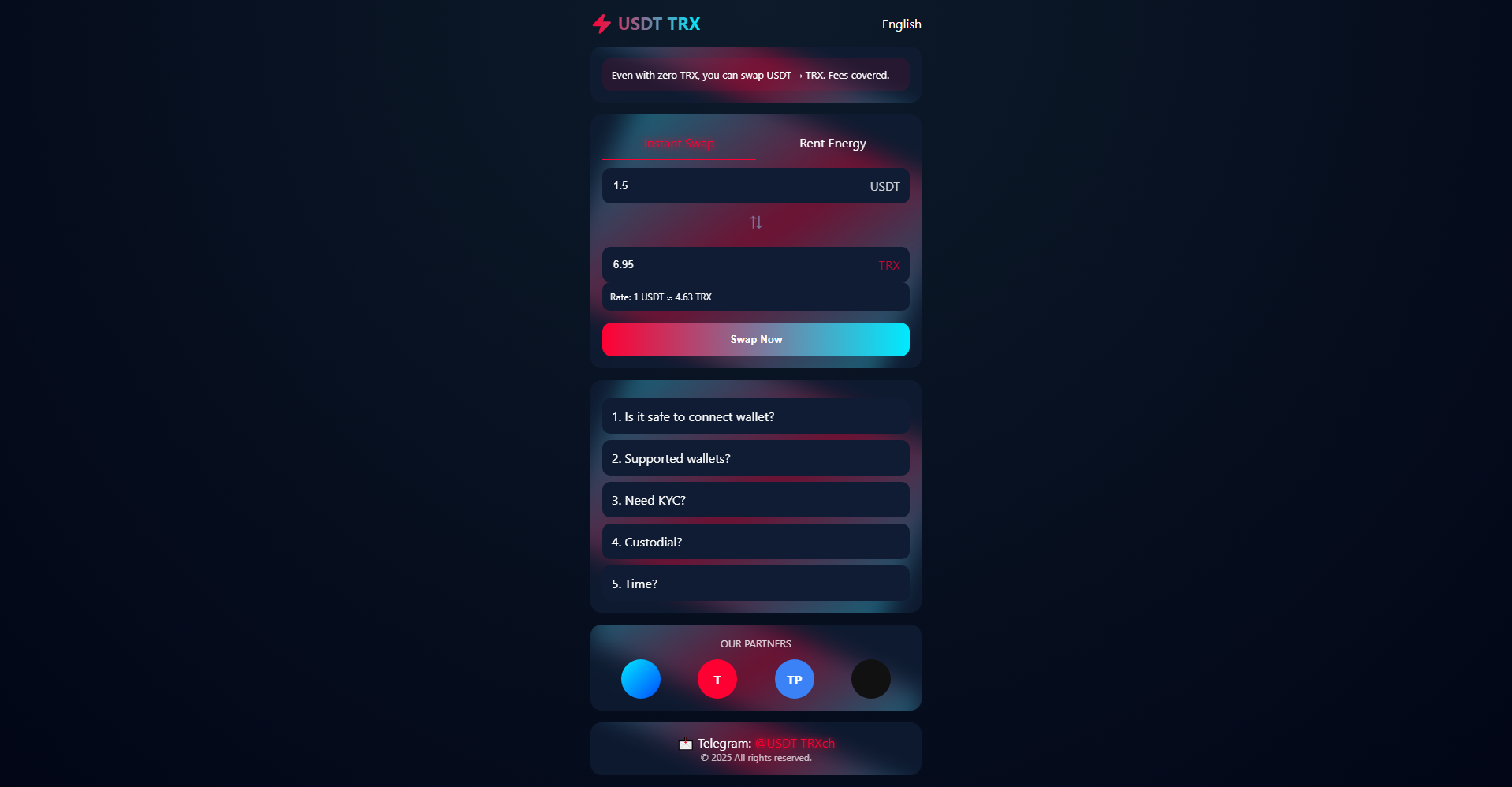 Stored capture of usdttotrx.shop