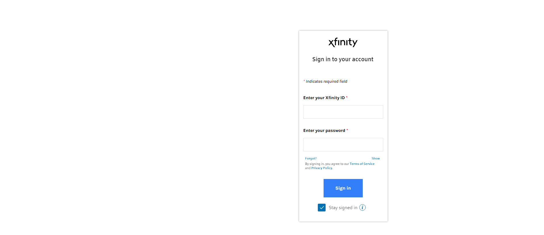 Stored capture of myxfinitycom.weebly.com