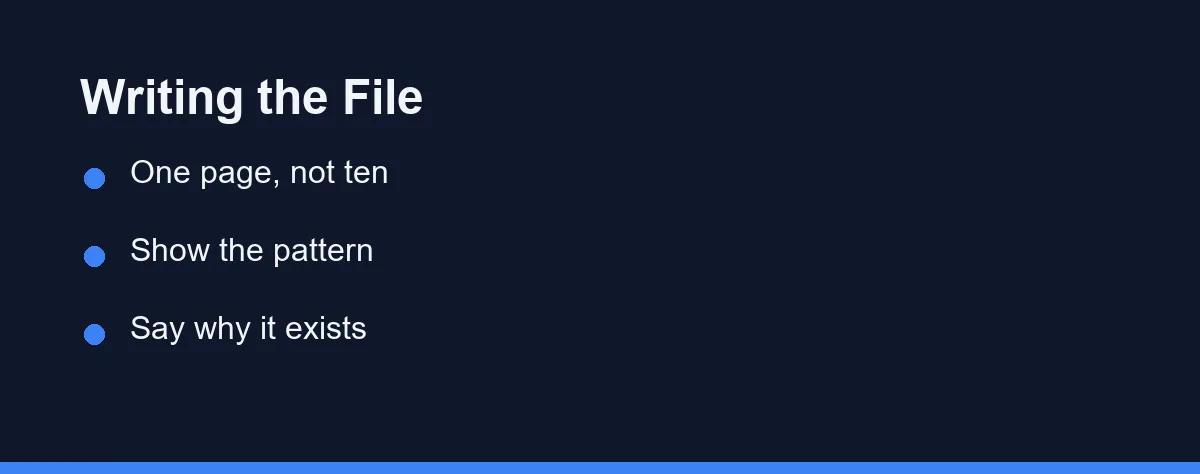 Writing the File
