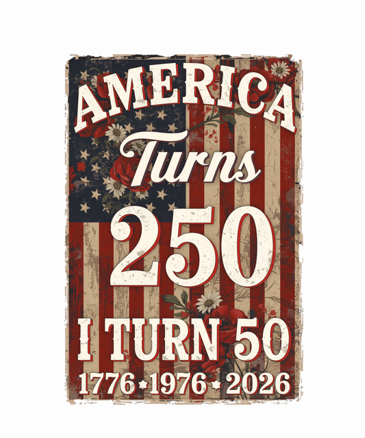America Turns 250 - Patriotic Graphic Tee