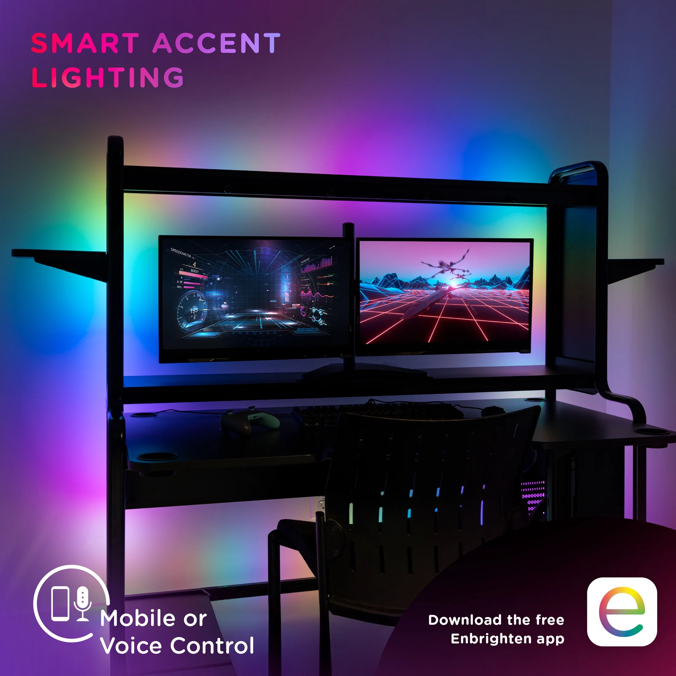 Enbrighten VIBE LED light strip remote and in-line controller