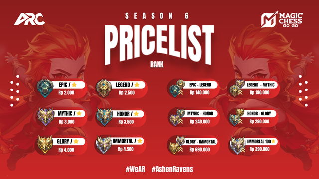pricelist