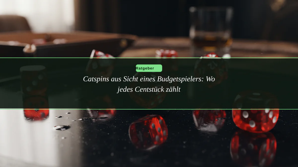 Catspins aus Sicht eines Budgetspielers: Wo jedes Centstück zählt