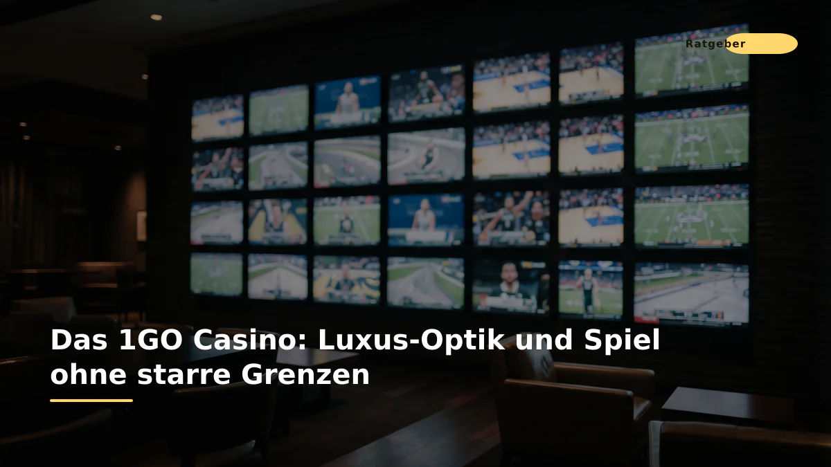 Das 1GO Casino: Luxus-Optik und Spiel ohne starre Grenzen