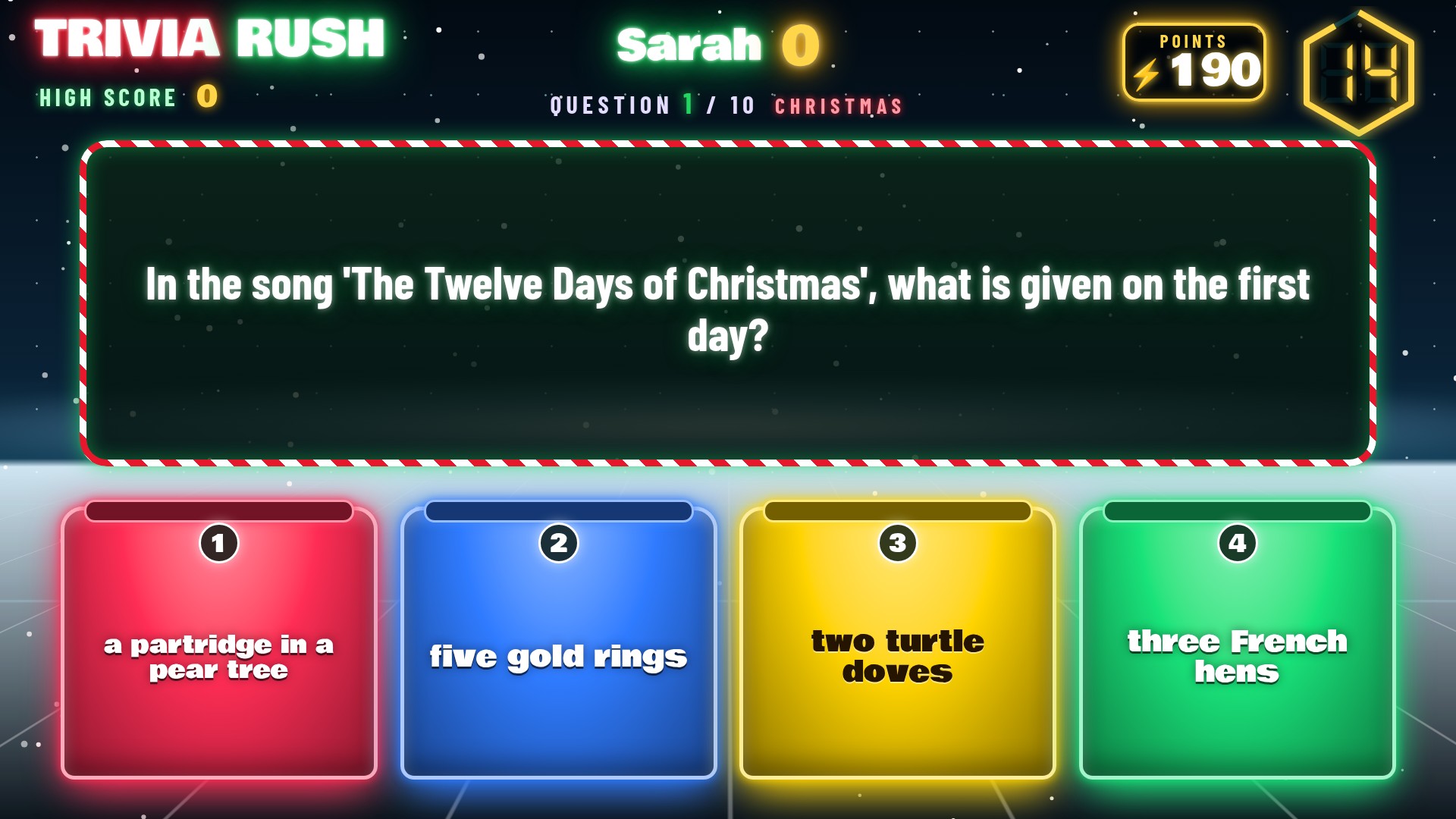 Christmas Theme — Question