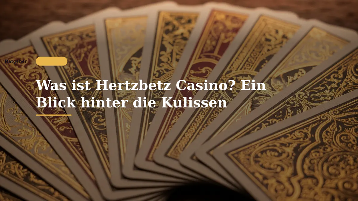 Was ist Hertzbetz Casino? Ein Blick hinter die Kulissen
