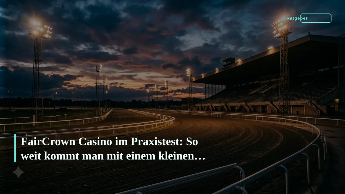 FairCrown Casino im Praxistest: So weit kommt man mit einem kleinen Budget