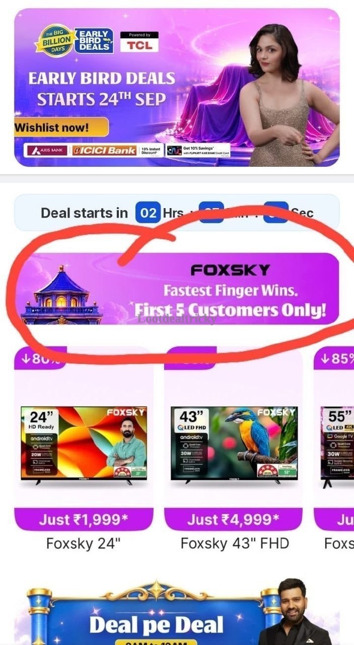 Flipkart Tv Offer Offer Image