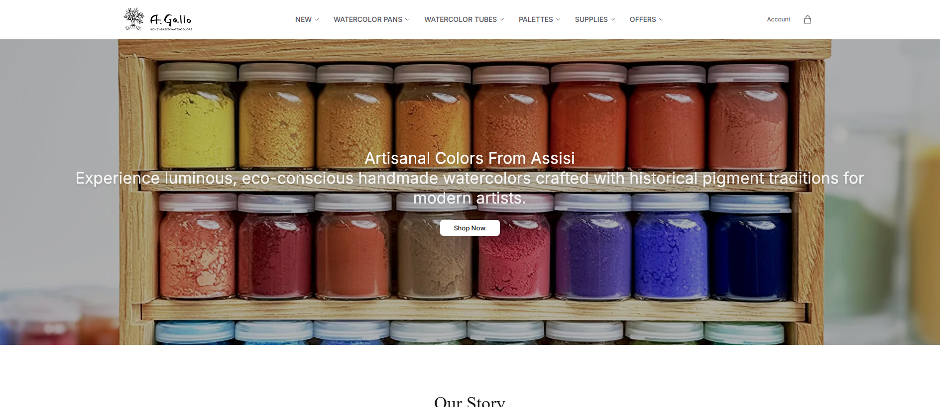Stored capture of agallocolorsonline.shop