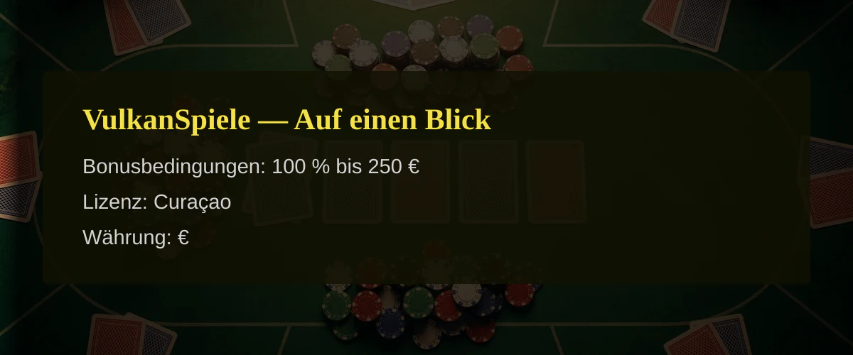 VulkanSpiele — Auf einen Blick