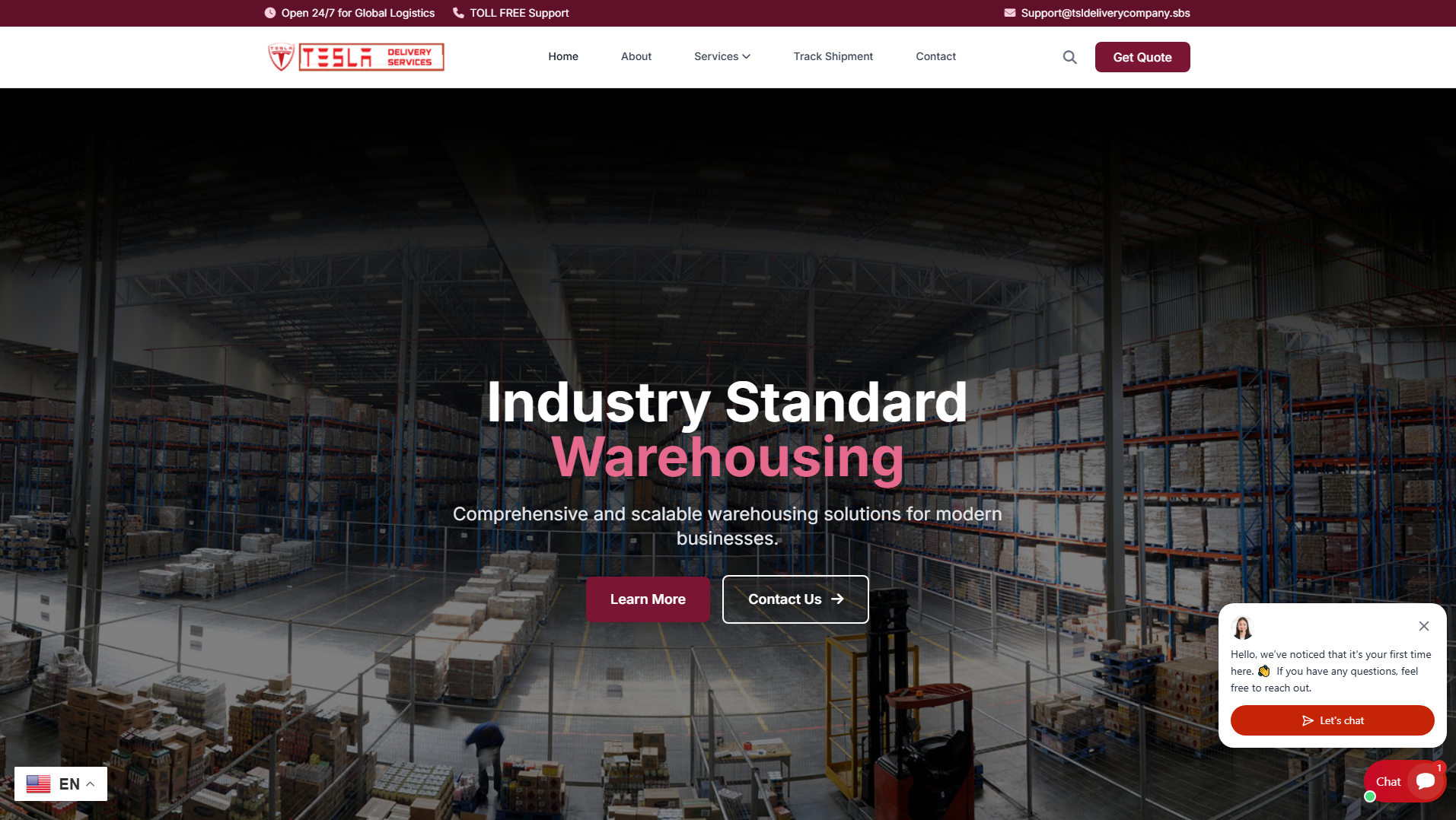 Stored capture of tsldeliverycompany.sbs