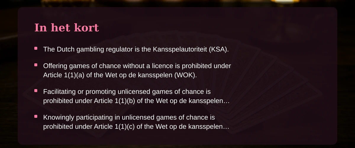 Verkennen van de digitale gokwereld binnen de Nederlandse wetgeving — In het kort