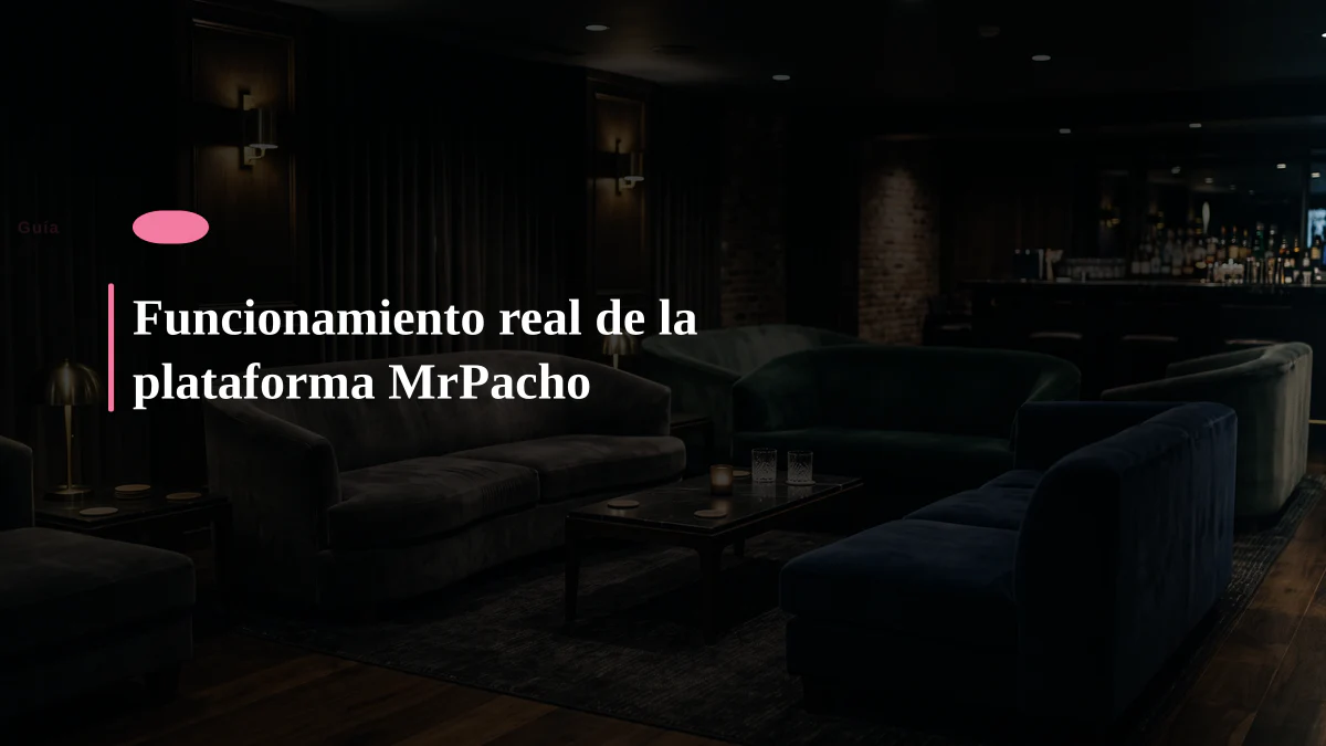 Funcionamiento real de la plataforma MrPacho