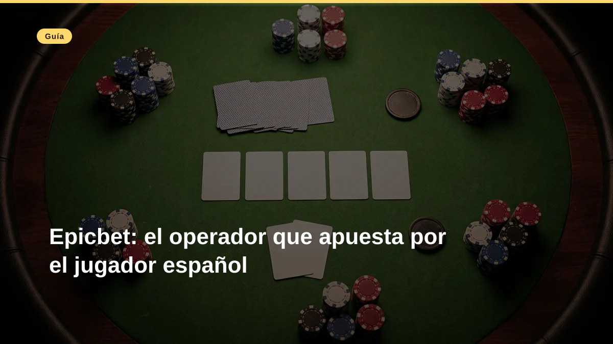 Epicbet: el operador que apuesta por el jugador español