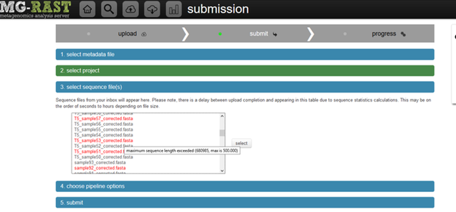 MG RAST screenshot1