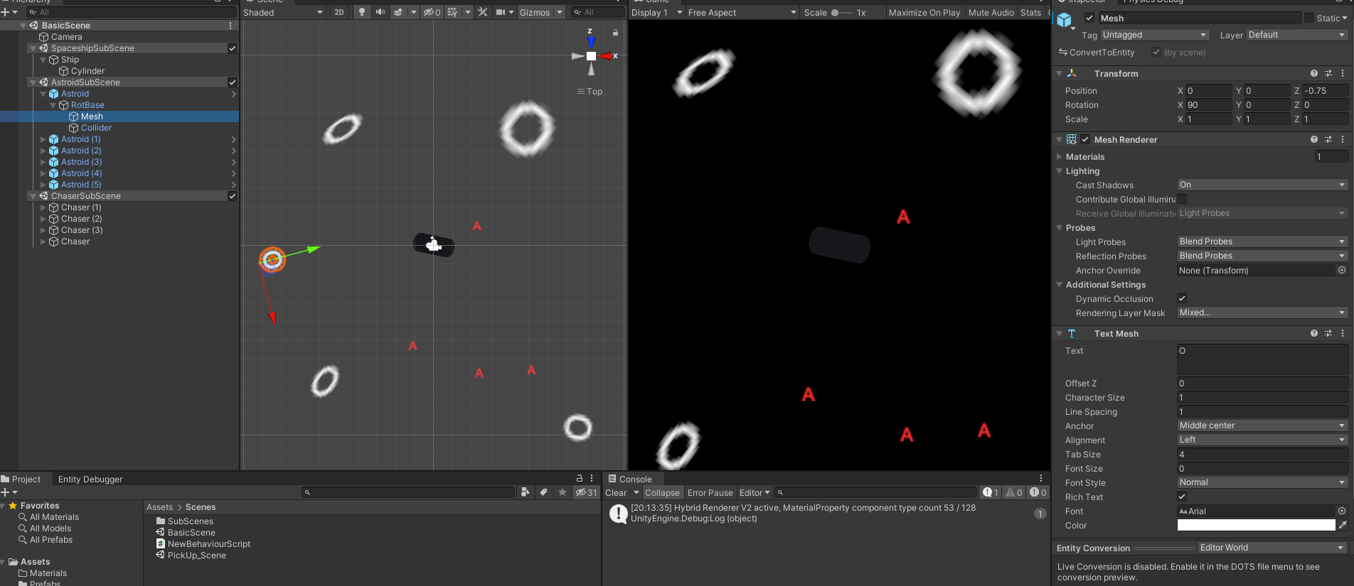 Scene view in Dots ECS doesnt show Text - Unity Engine - Unity Discussions