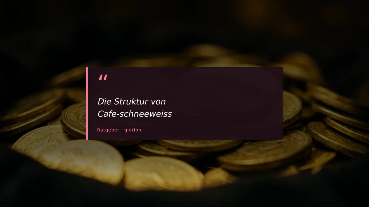 Die Struktur von Cafe-schneeweiss
