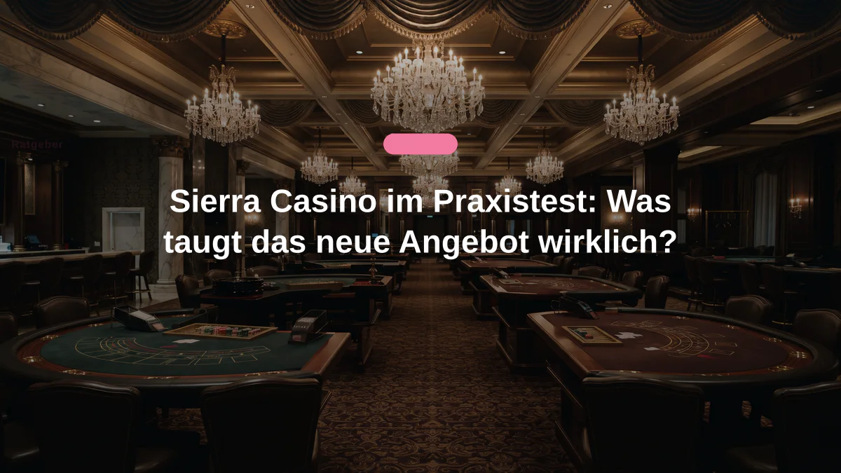 Sierra Casino im Praxistest: Was taugt das neue Angebot wirklich?