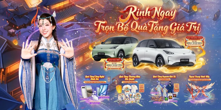 Vô vàn quà tặng hấp dẫn đang chờ game thủ tại đại tiệc Võ Lâm Thượng Đỉnh