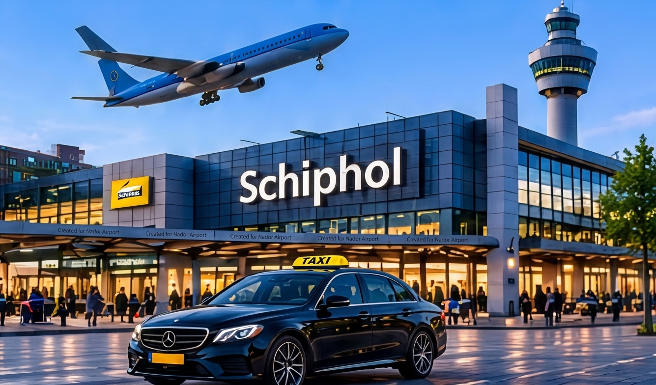 Taxi bij Schiphol Airport
