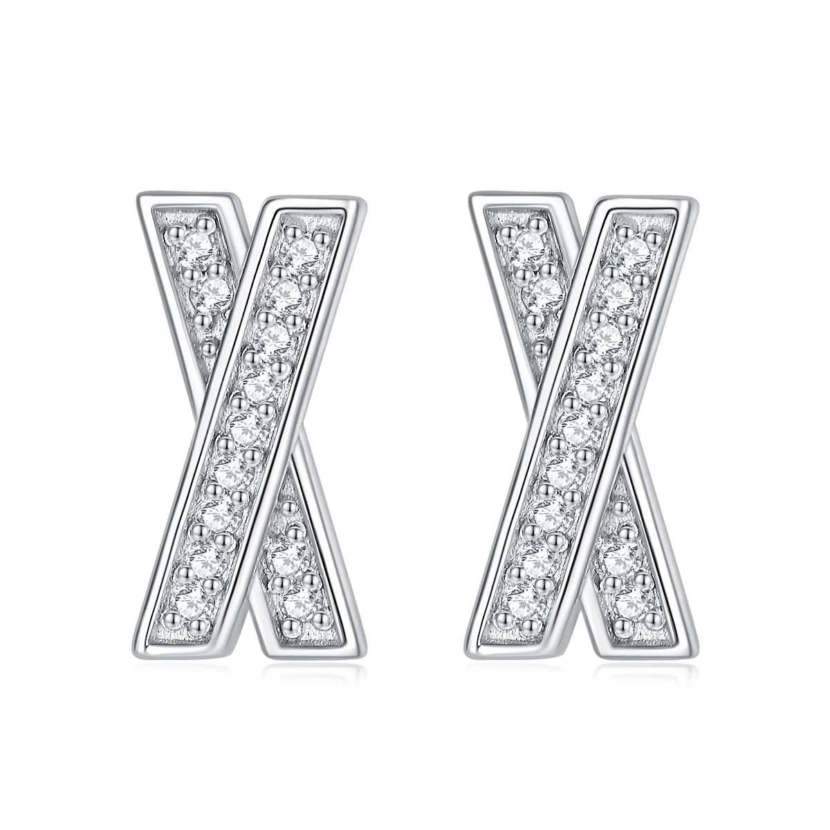 Princess Cut Solitaire Studs