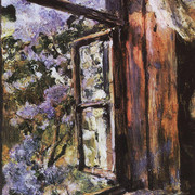 Открытое окно Сирень 1886