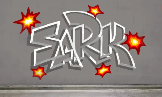 Graffiti artwork by Sark