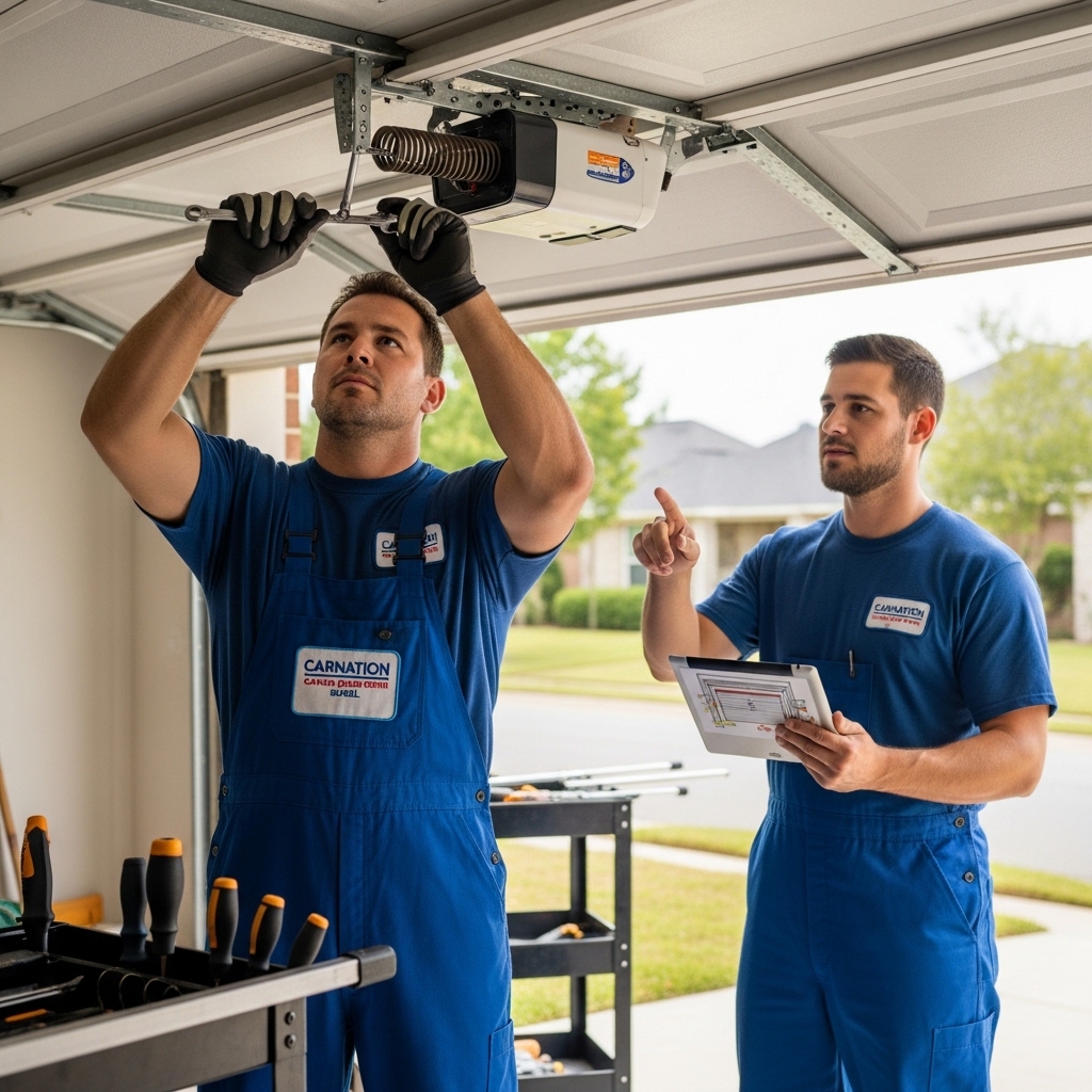Professional garage door repair service technician in Slidell LA