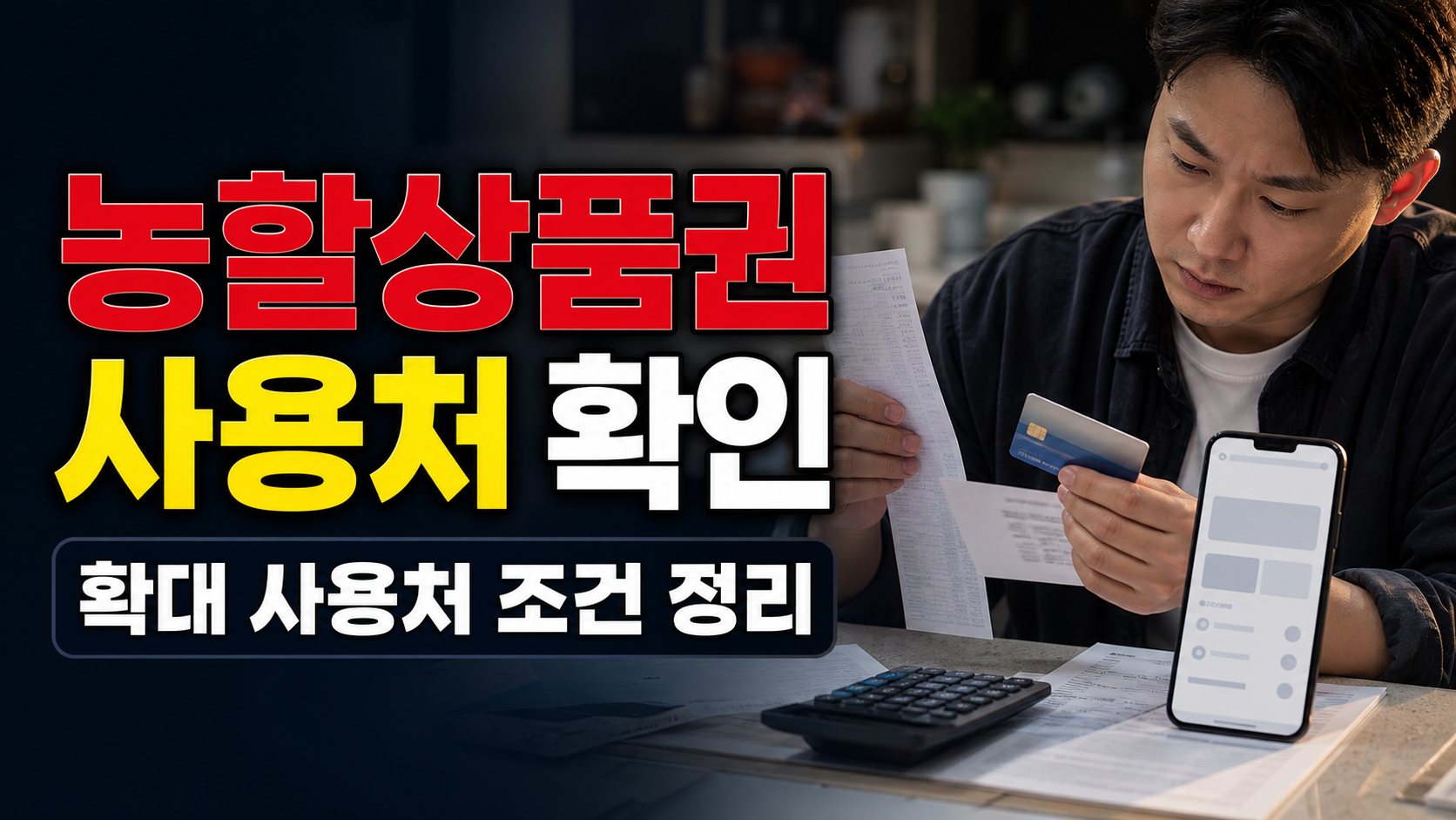전통시장 밖에서도 쓰나, 7월 농할상품권 사용처 확대 조건 정리 관련 핵심 정보를 상징적으로 보여주는 썸네일 이미지