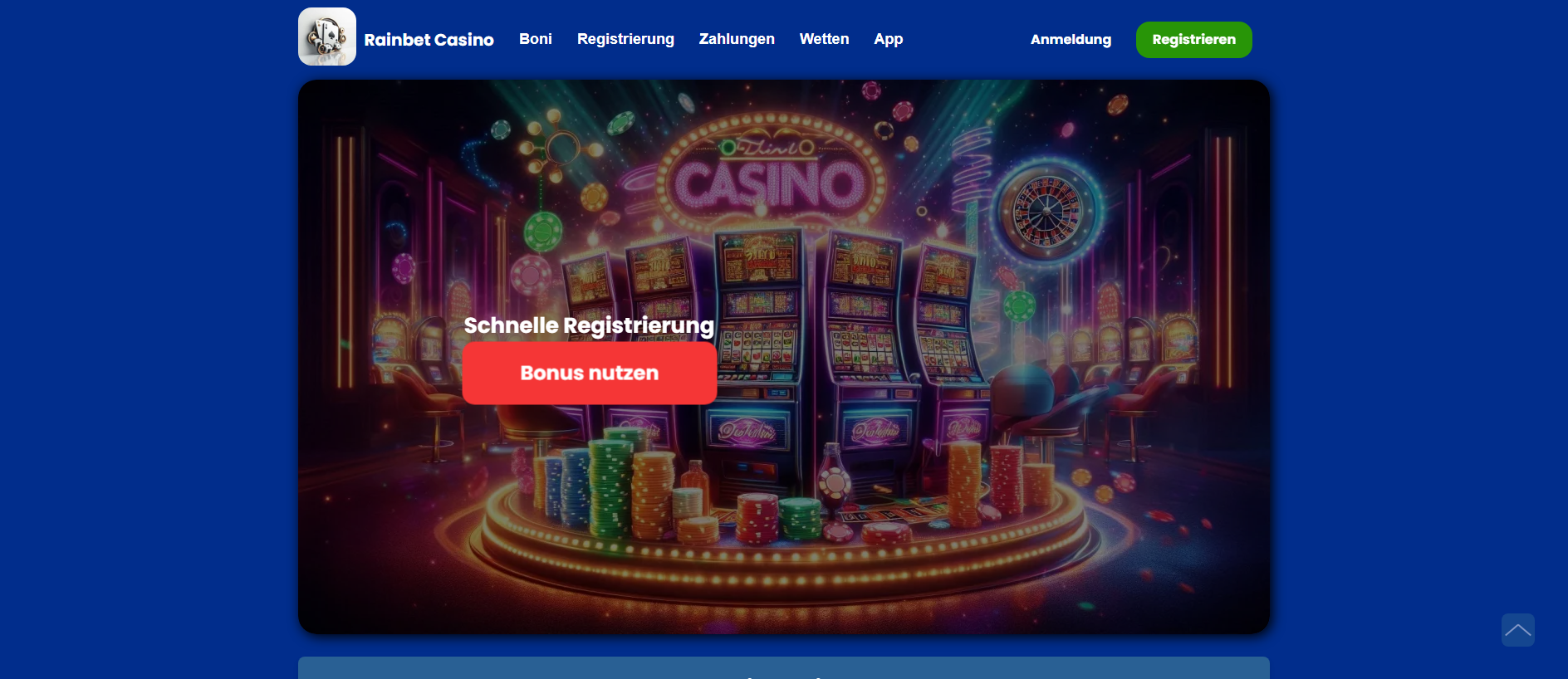 Stored capture of rainbet-casinos.de