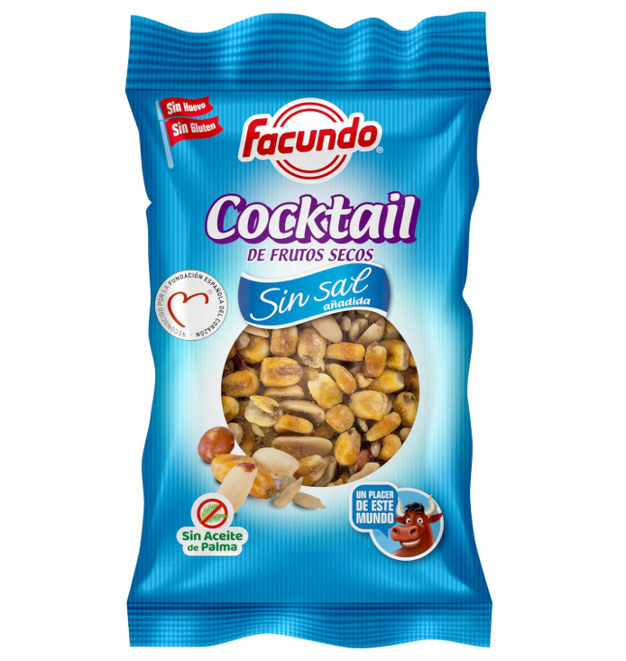 Mix de frutos secos Facundo Cocktail sin sal 150g por 1,51€ (en compra recurrente)