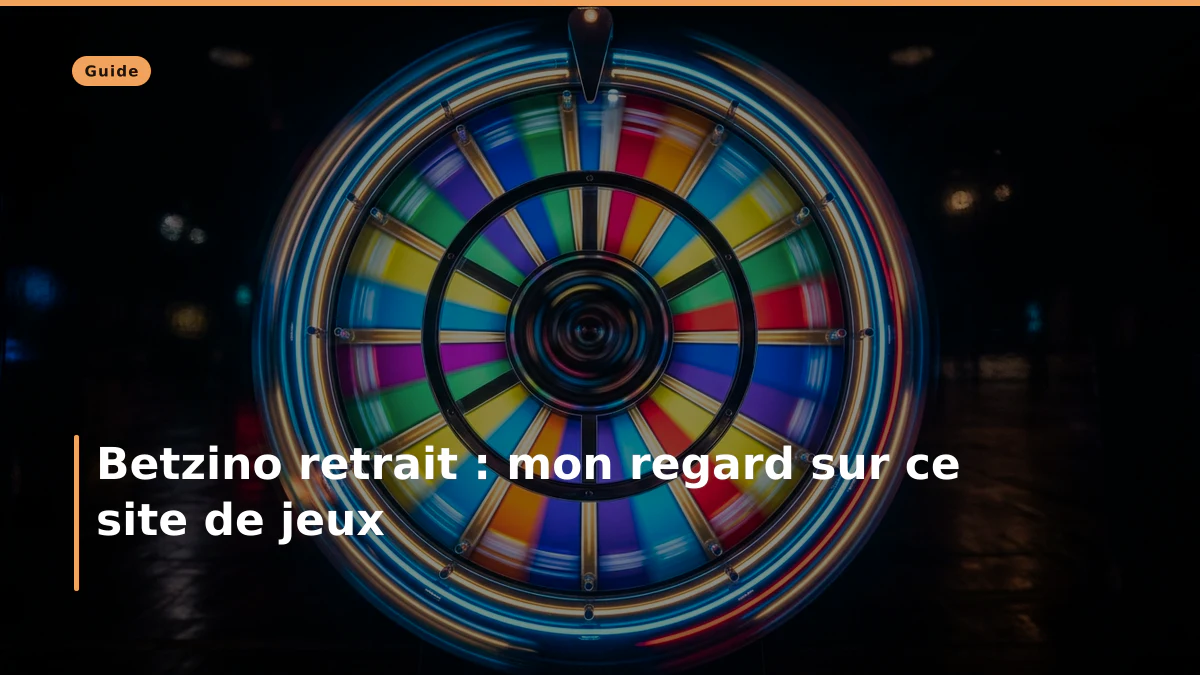 Betzino retrait : mon regard sur ce site de jeux
