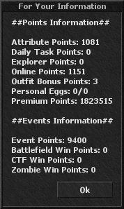 Points command result