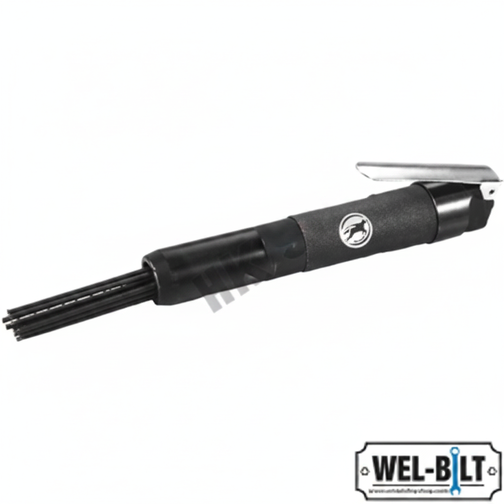 Inline Needle Scaler, 2800BPM, 12 Needles, 24mm Air Con, 4CFM Pressure