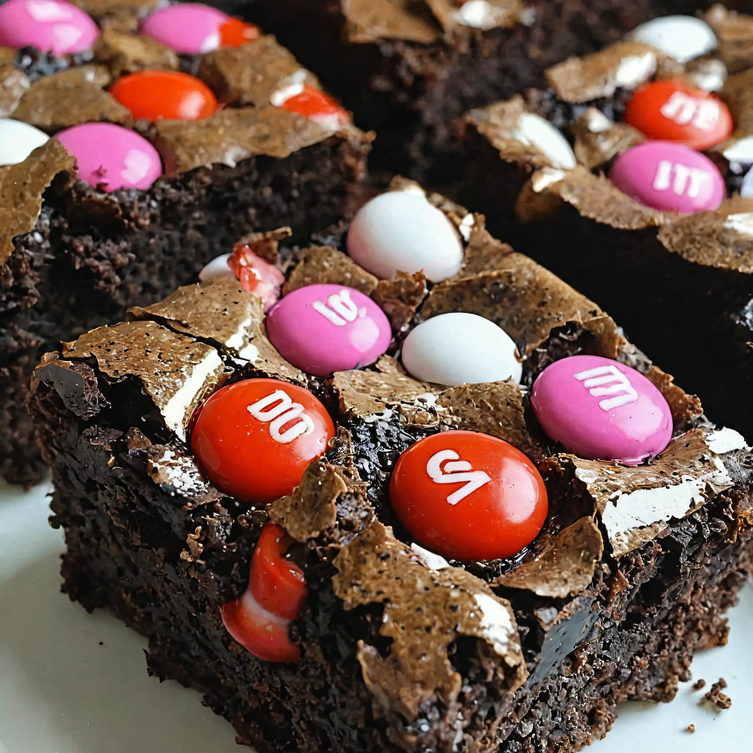Valentins M&M Brownies: 7 süße Gründe