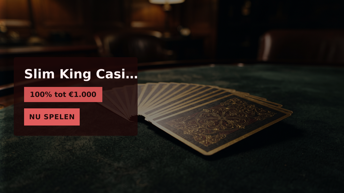 Slim King Casino — welkomstbonus 100% tot €1.000 + 200 FS, betalingen: Visa, Mastercard, Skrill, Neteller, Paysafecard