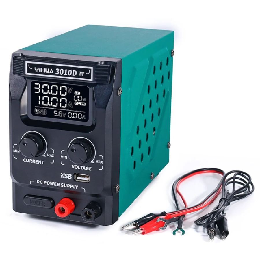 YIHUA 3010D-IV 30V 10A 400W Digital DC Power Supply with USB Output