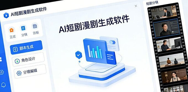 AI短剧漫剧生成软件，Windows+MacOS双端可用