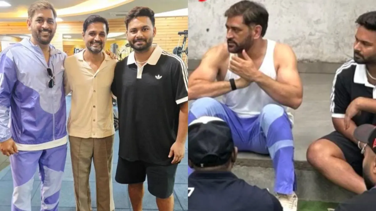 Viral Photo: Rishabh Pant Spotted Training with MS Dhoni Before India vs Sri Lanka Tests