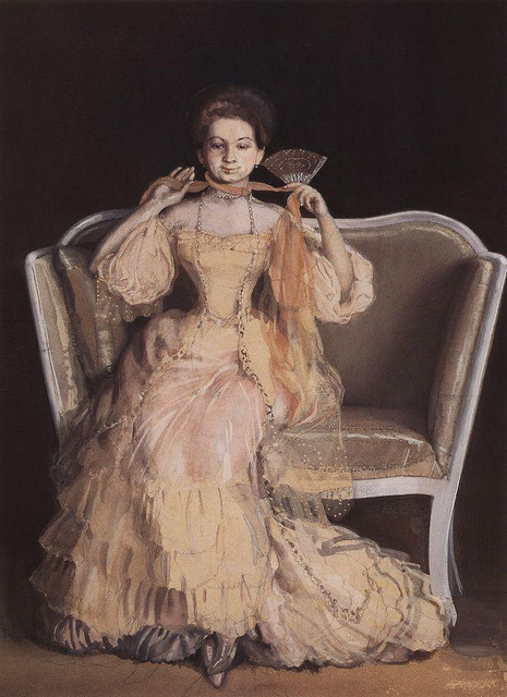Дама в розовом 1903
