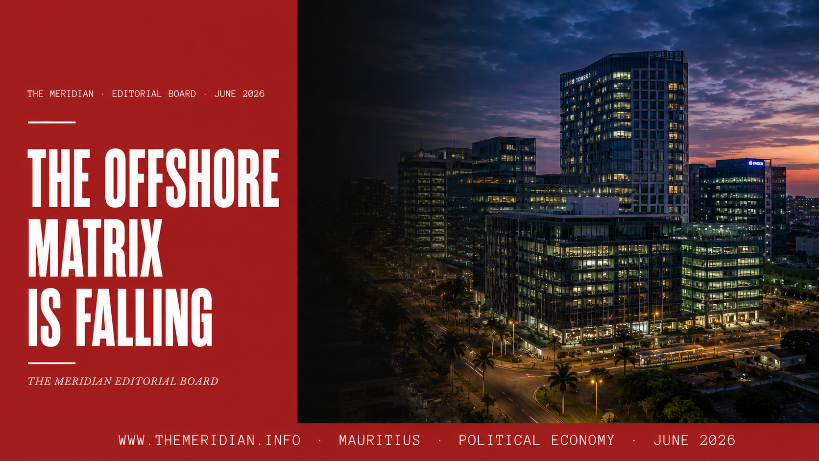 Mauritius offshore industry AI disruption paper economy fall The Meridian Editorial Board