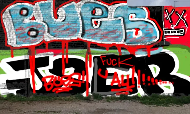 Graffiti artwork by bues