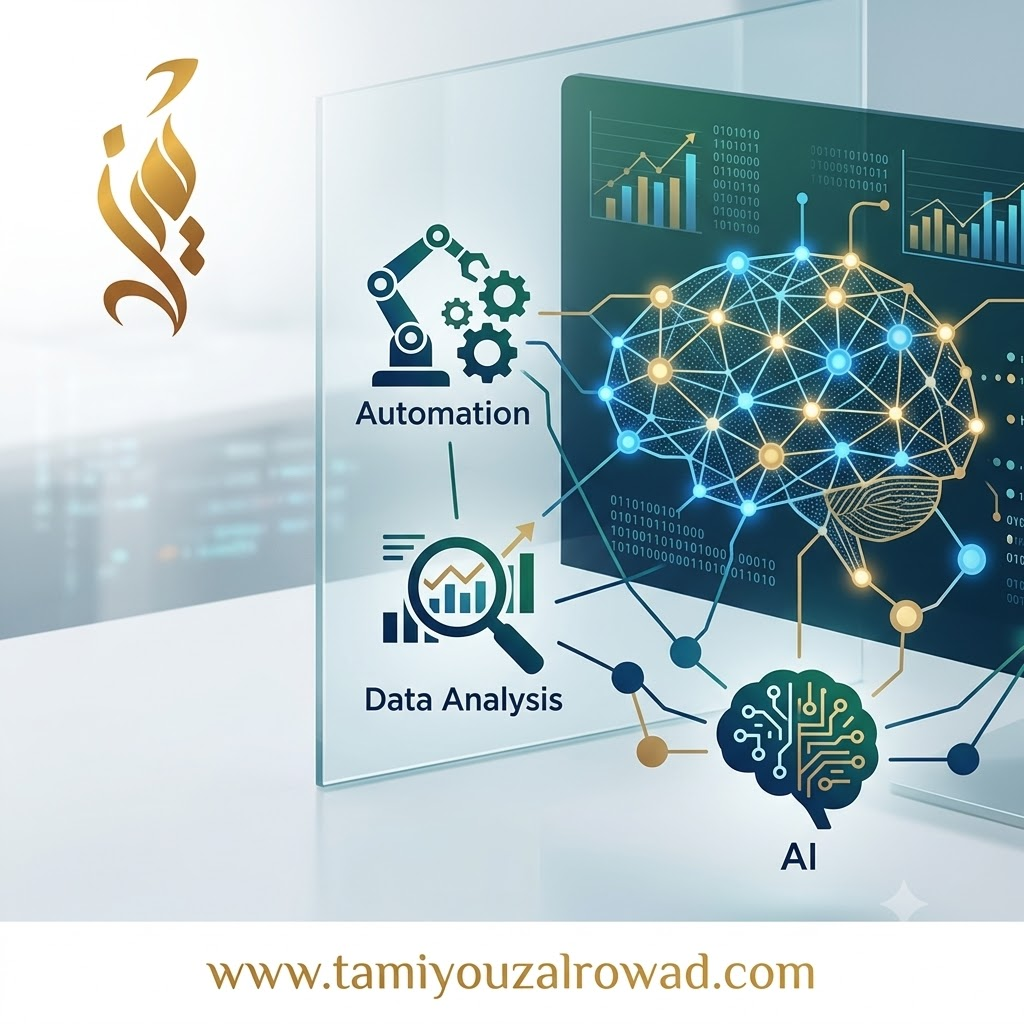 أتمتة الأعمال وتحليل البيانات بالذكاء الاصطناعي