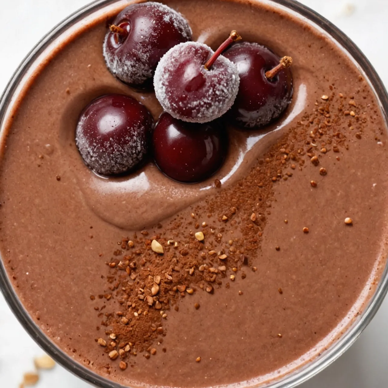 Vegan Chocolate Cherry Protein Shake
