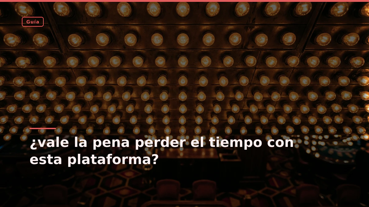 ¿vale la pena perder el tiempo con esta plataforma? 1 ¿vale la pena perder el tiempo con esta plataforma?