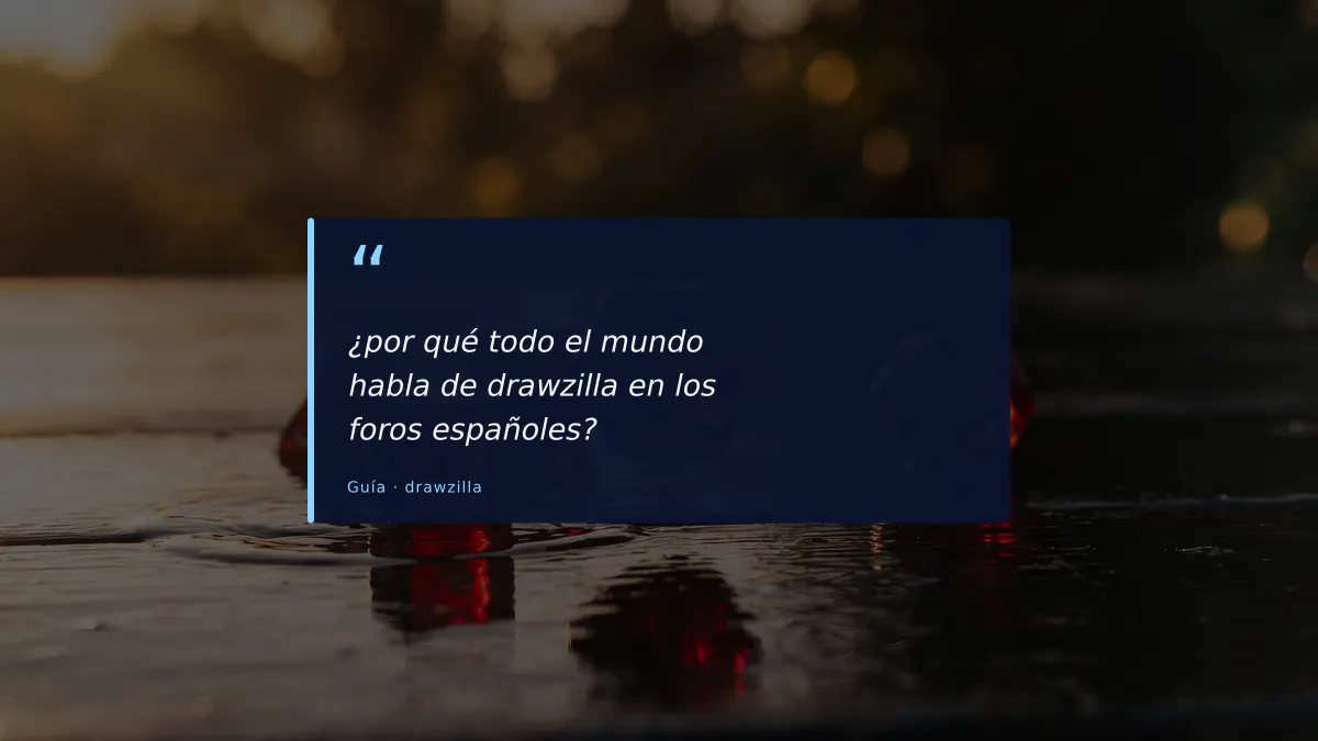 ¿por qué todo el mundo habla de drawzilla en los foros españoles?