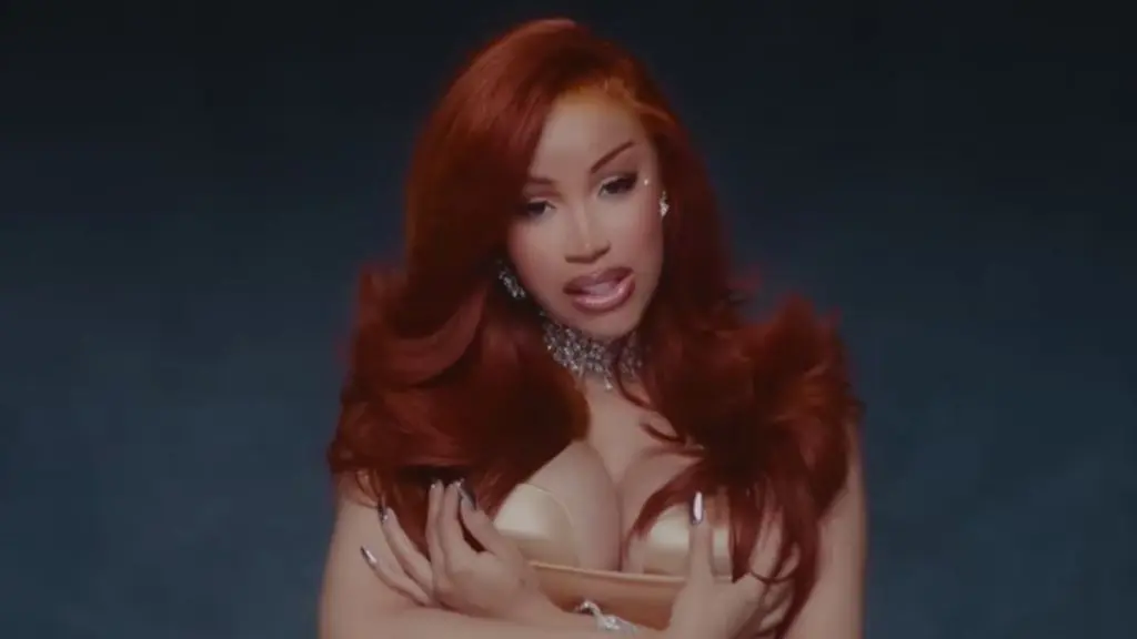 Cardi B Stuns in High-Slit Dress