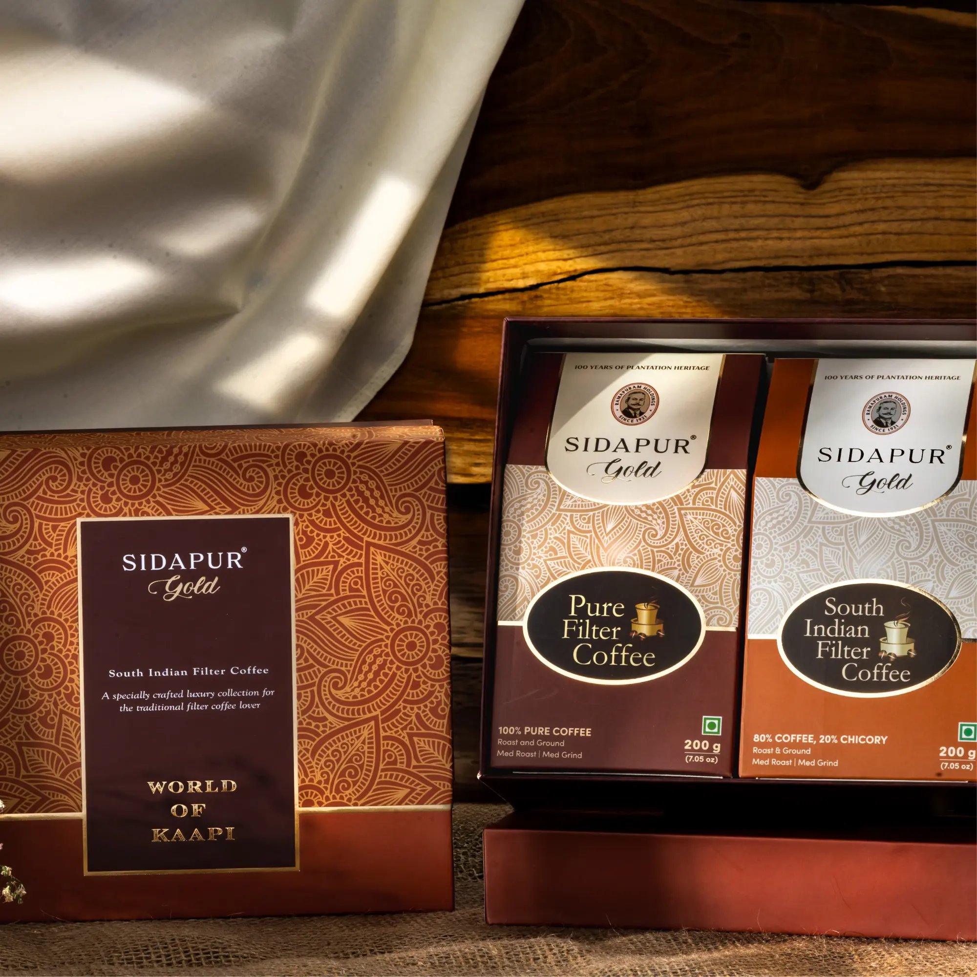 Sidapur World of Kaapi - Sidapur Gold - Filter Coffee Gift Box