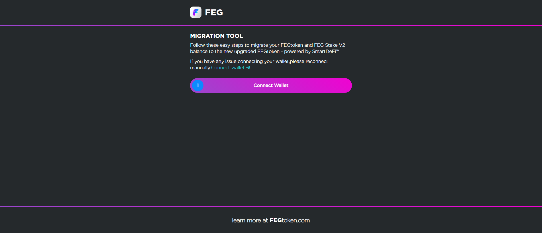 Screenshot of support-fegmigrate.pages.dev